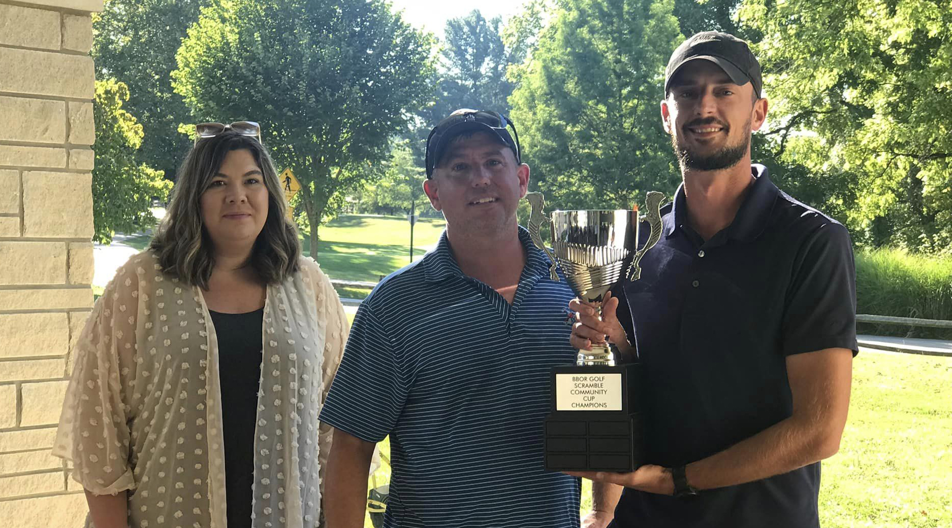 Photo of golf scramble winners