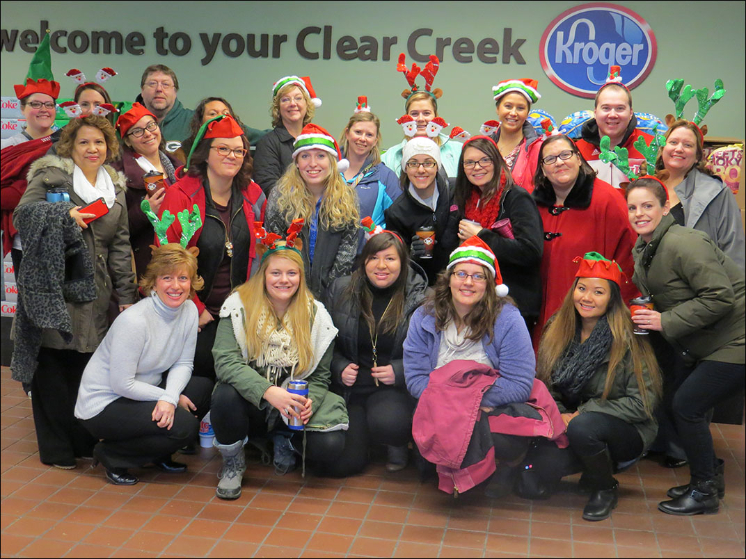 IUCU employees shop for Community Kitchen