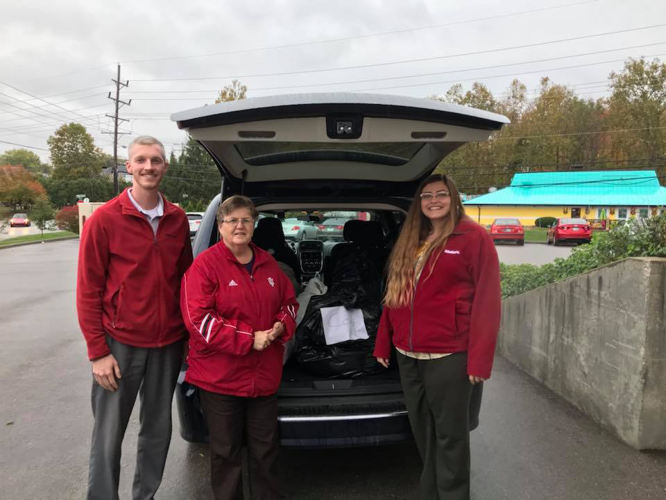 IU Credit Union members donated coats for kids and those in need.