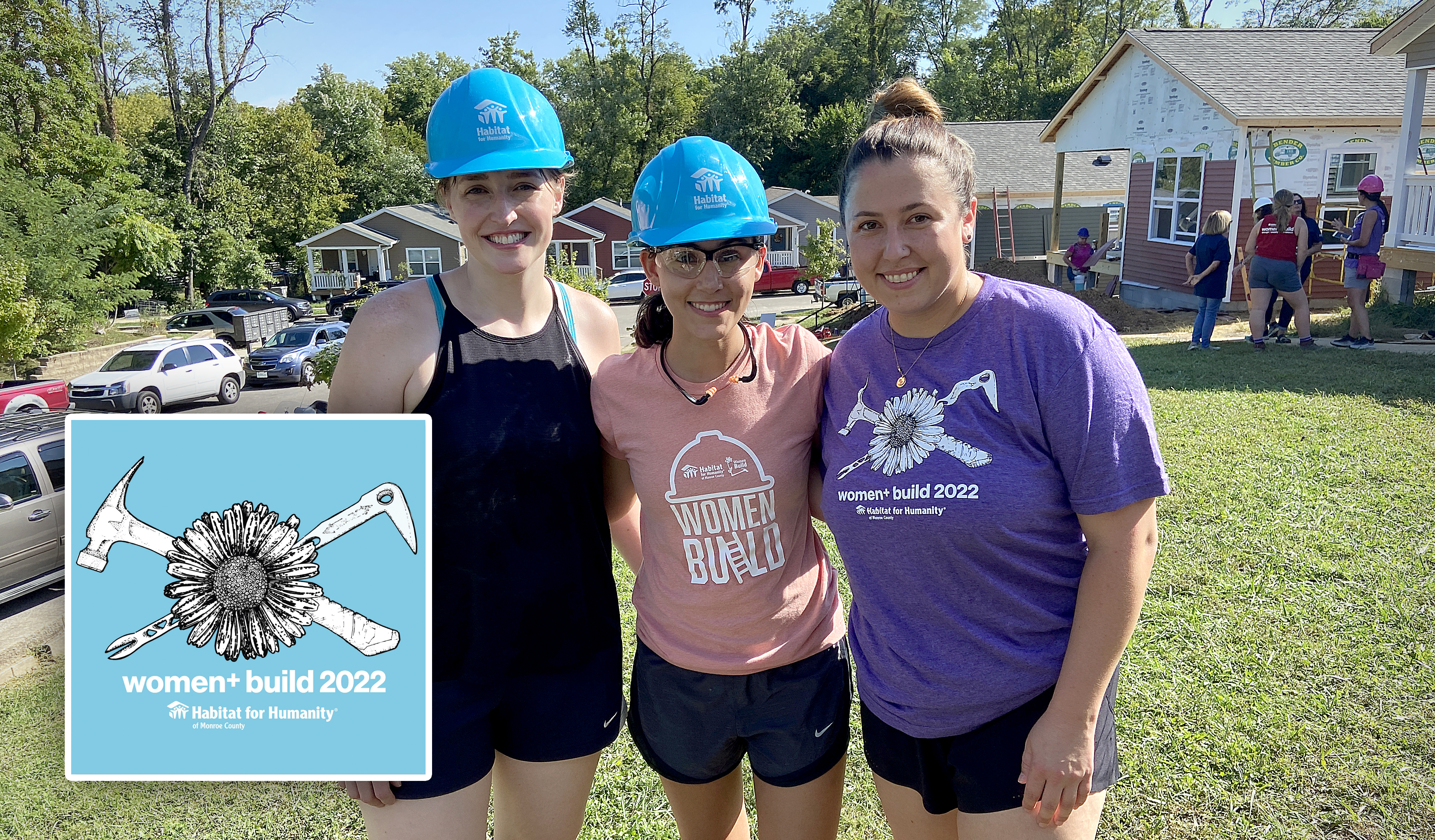 Photo of IU Credit Union employees at the Women+ Build