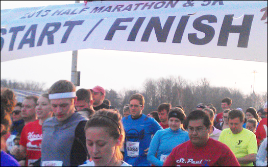 IUCU volunteers in the Hoosier Half Marathon and 5K