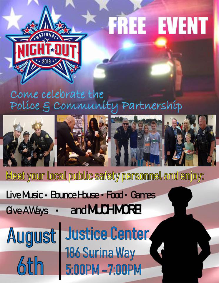 2019 National Night Out at the Greenwood Justice Center