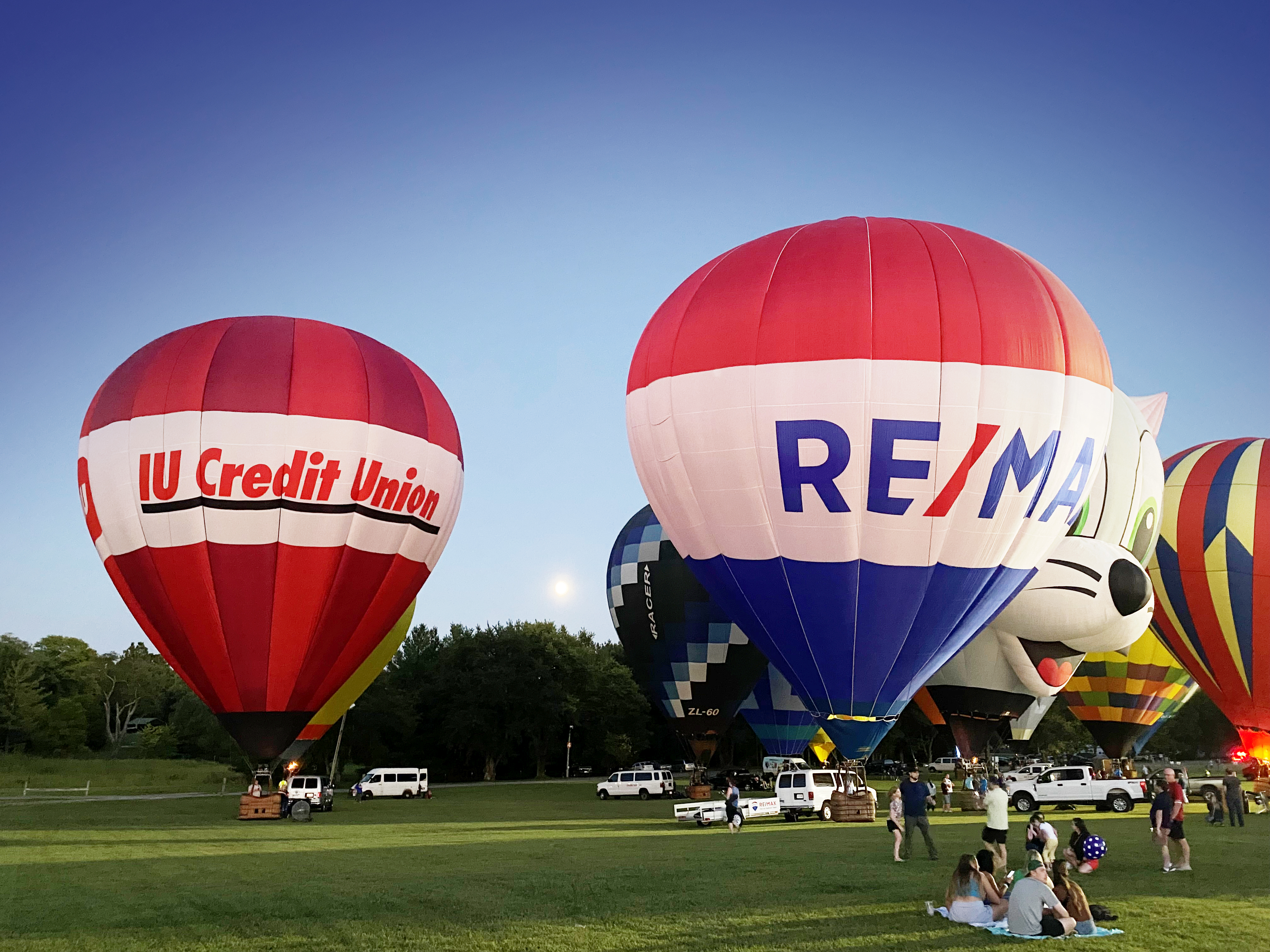 Photo of IU Credit Union Hot Air Balloon at the Kiwanis Indiana Balloon Fest