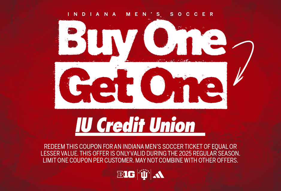 Image of IU Men's Soccer BOGO Coupon