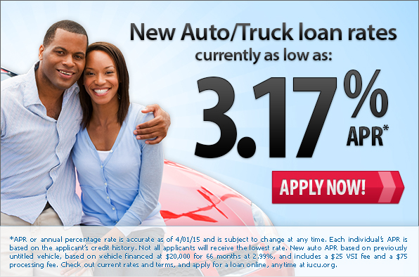 IUCU auto loan rate