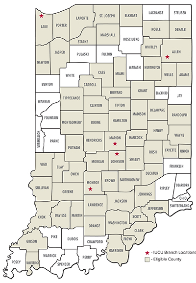 IUCU County Map