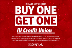 Image of IU Men's Soccer BOGO Coupon