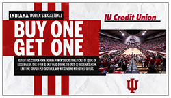 IU Women's Basketball BOGO Coupon