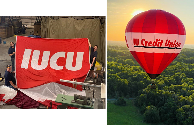 Photos of the IU Credit Union Hot Air Balloon