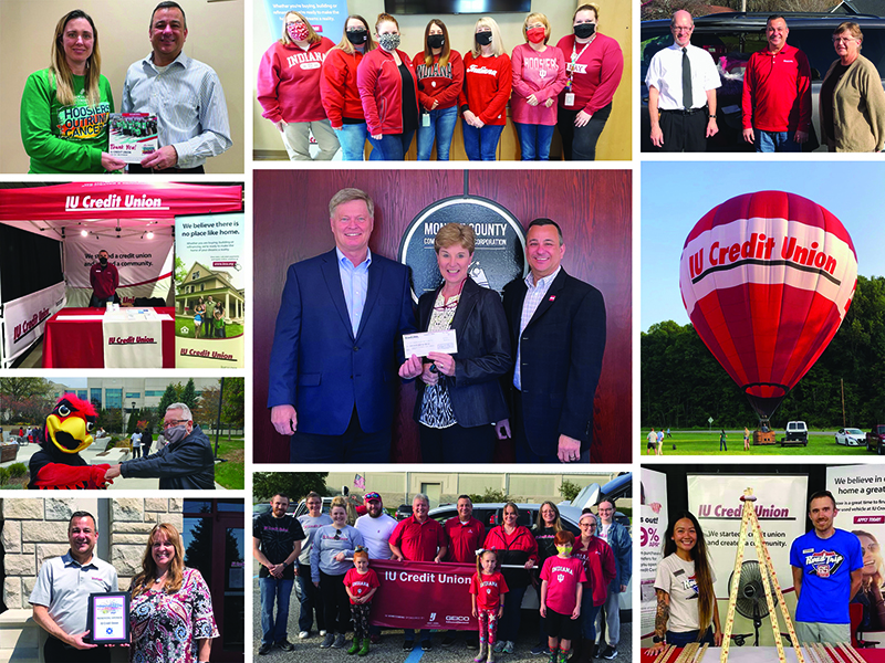 Collage of Photos from IU Credit Union