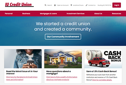 Photo of new IUCU website