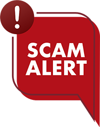 Scam alert icon