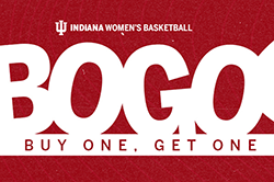 Photo of a Buy One Get One Free Coupon for IU Women's Basketball