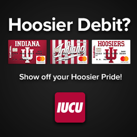 IU Athletics Debit Card Advertisement